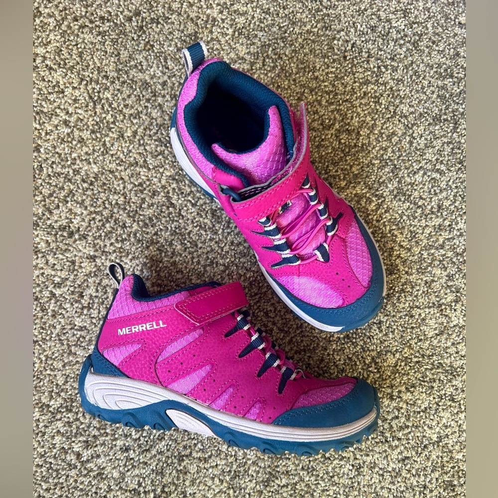 Merrell Kids' Pink and Blue Hiking Shoes